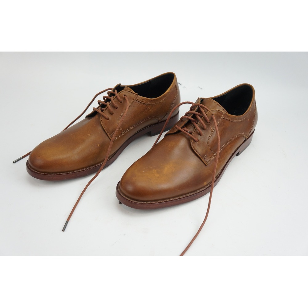Coach Derby Shoes 9.5D Brown Leather Lace Up Dress Shoes Fair